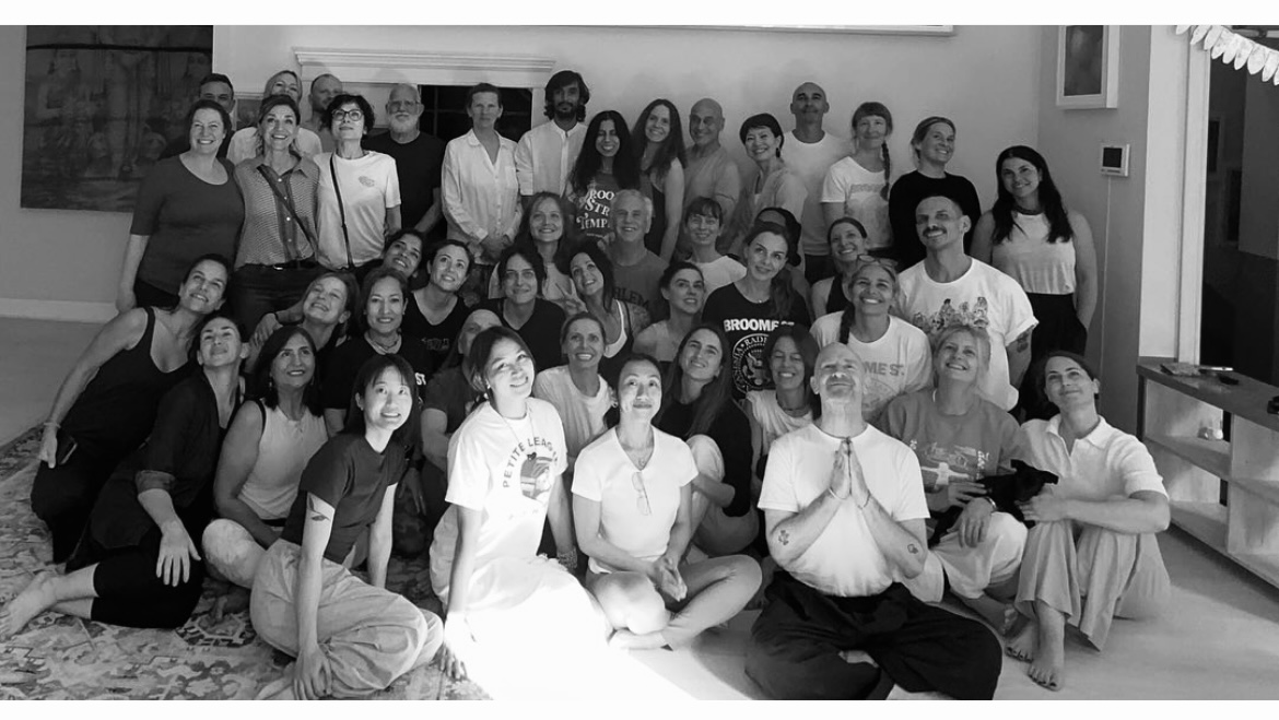 Yoga class group photo